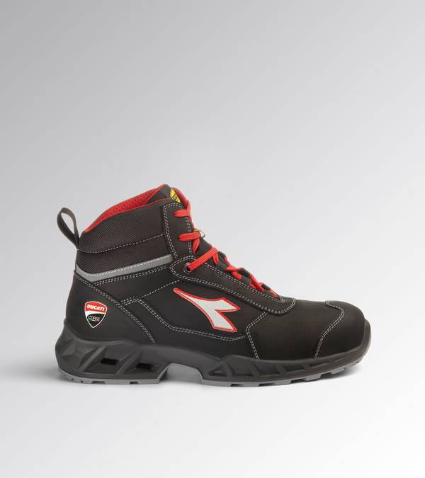 Diadora SHARK ENGINE MID S3S FO SR BLACK/RED 45