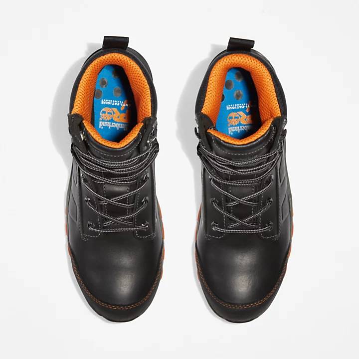 Timberland Hypercharge leer S3 zwart/oranje EU46 US12 UK11-4