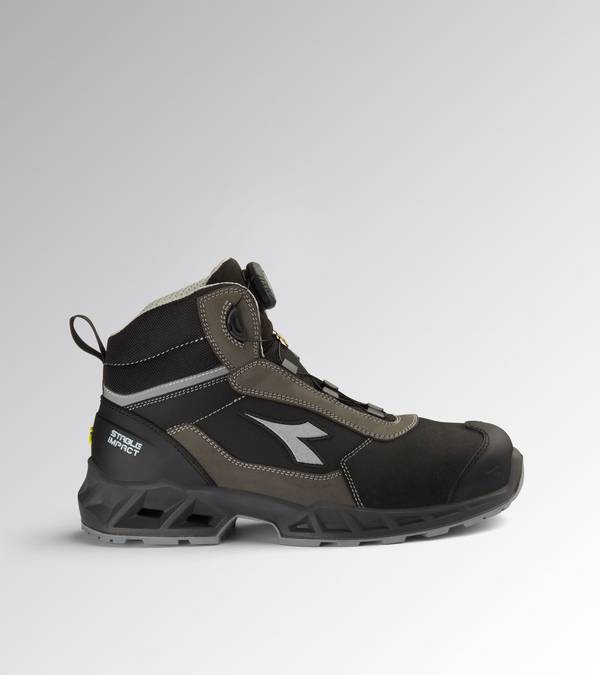 Diadora SHARK ST IMP LEA Q MID S3S BLACK/SHADOW 48