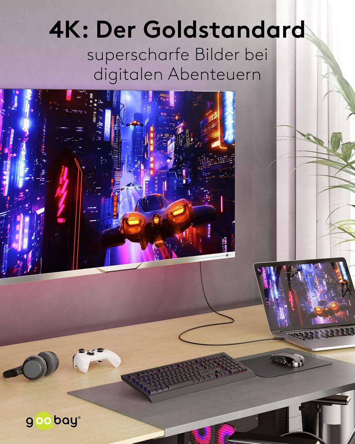 USB-C kabel | USB3.1 10 Gbps | PD 60W | 4K 60Hz | zwart | 1 meter-1