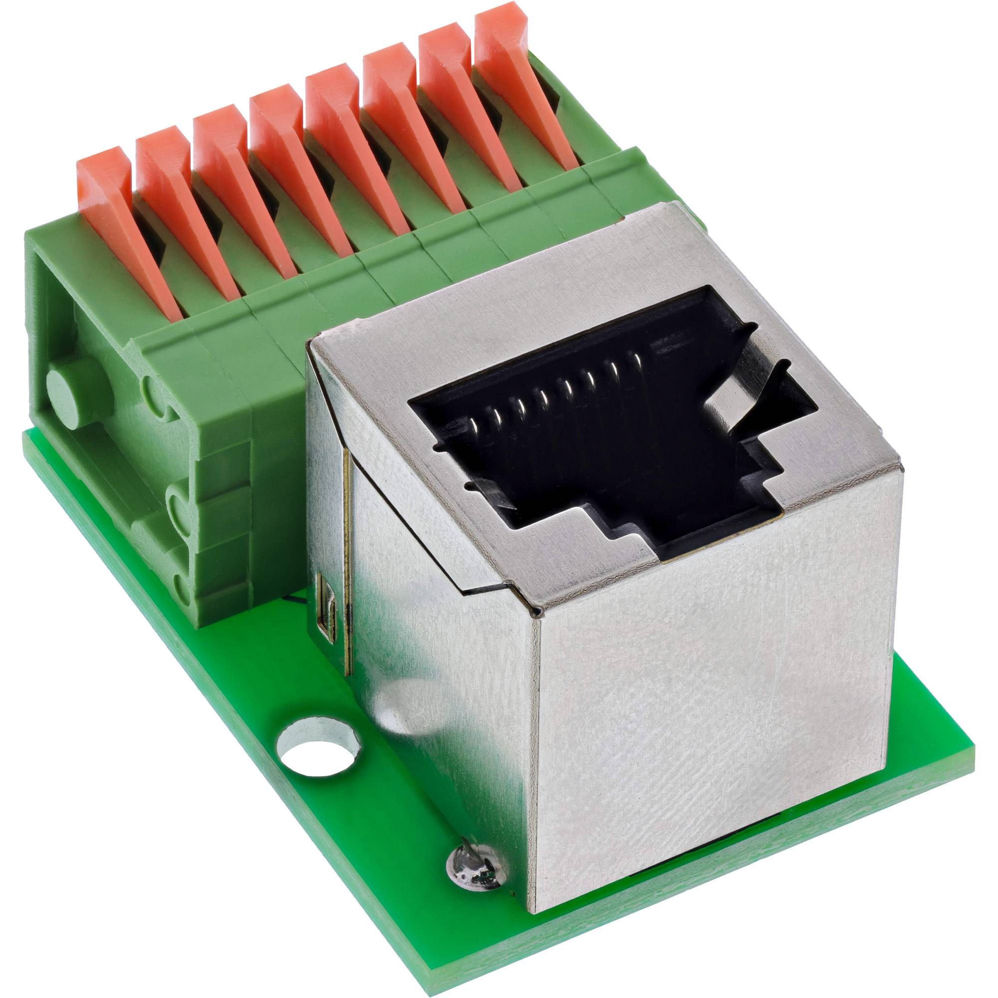 InLine® RJ45 contactdoos op indrukklem, 8-pins, Cat. 5e, gehoekt-1