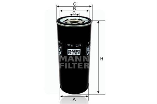 Mann-filter mann oliefilter hydrauliek (nml) 40115587165094011558716509-0