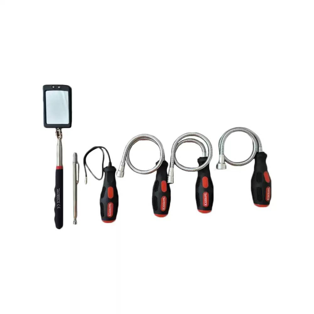 WEBER TOOLS Set inspectiespiegel en magneetpennen 6-delig-0