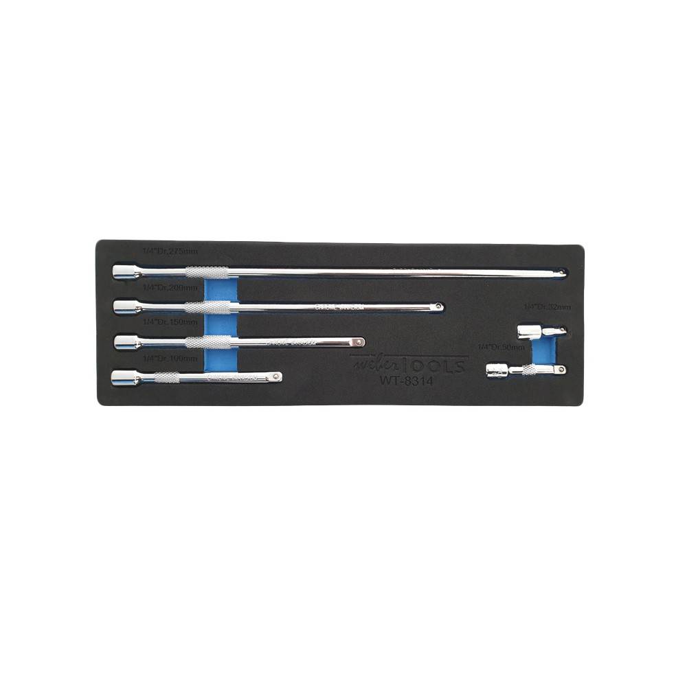 WEBER TOOLS Tooltray 1/4'' Verlengstukken set 6 delig-1
