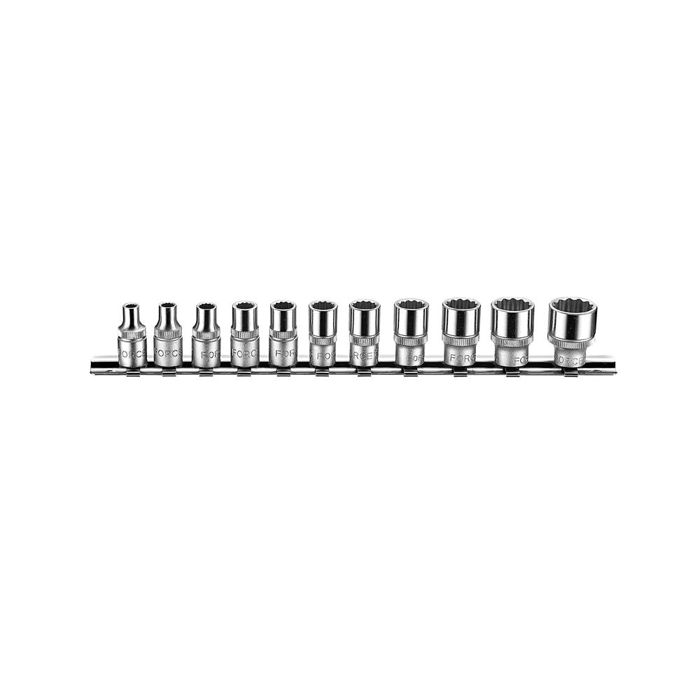 FORCE 1/4" Doppenset zeskant (SAE)-0