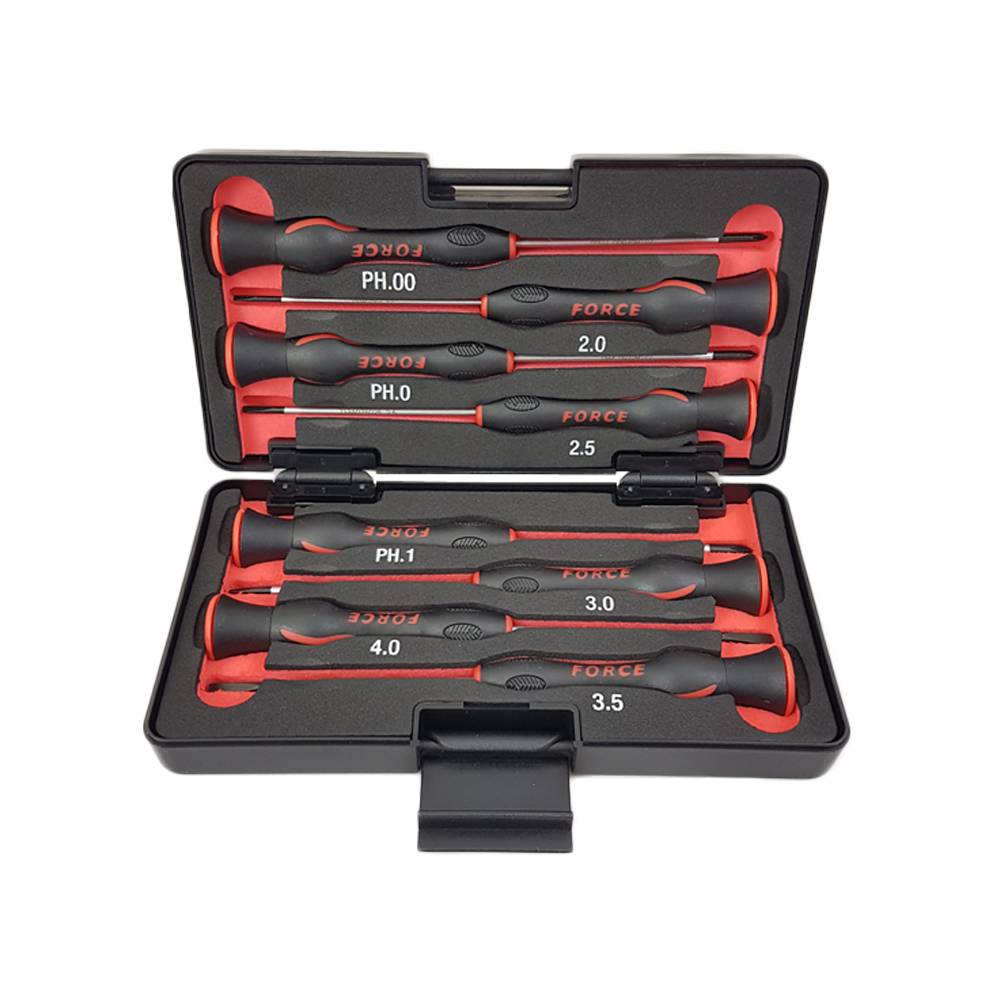FORCE Precisieschroevendraaier set Philips / sleuf-0
