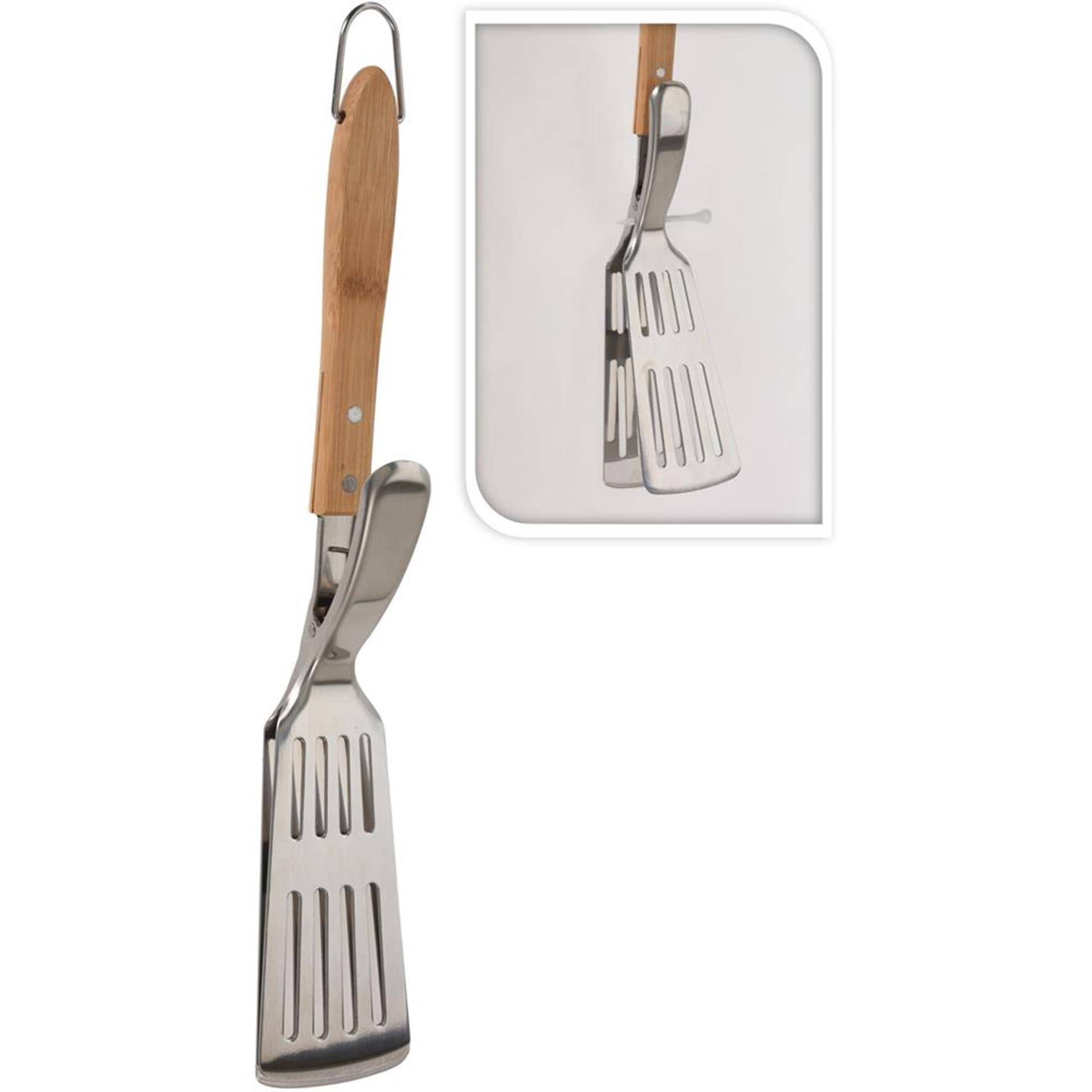Bbq collection barbecue spatel met klem 87205738843728720573884372-0