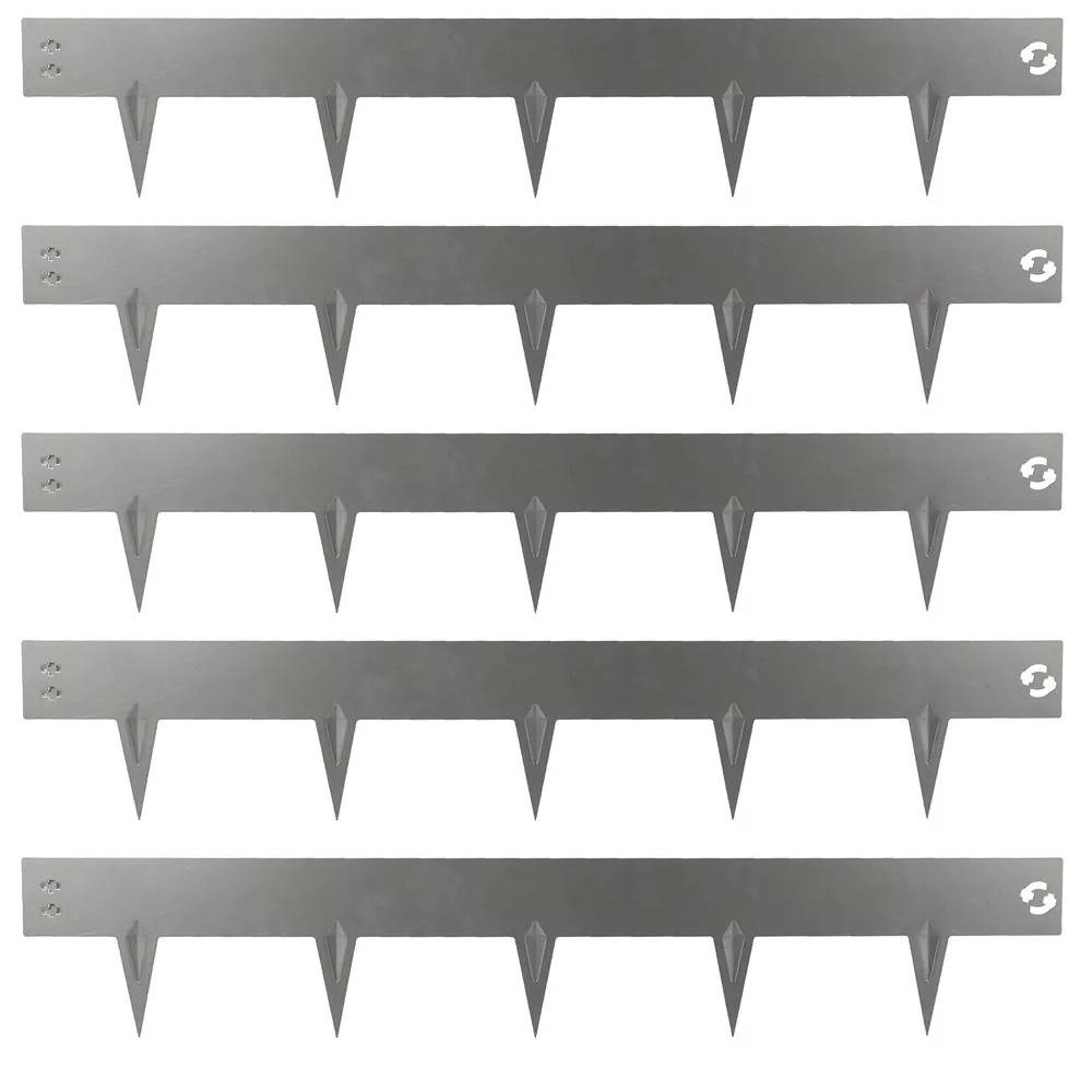 Talen Tools - Borderrand - Kantopsluiting - Gegalvaniseerd - Koppelbaar - 100 x 7,5 cm - 5 stuks-0