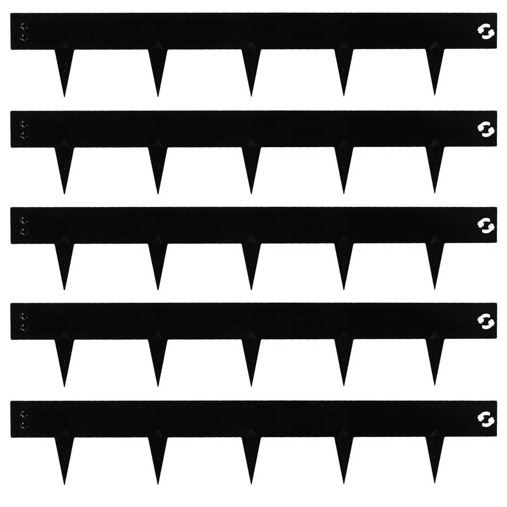 Talen Tools - Borderrand - Kantopsluiting - Zwarte coating - Koppelbaar - 100 x 7,5 cm - 5 stuks-0