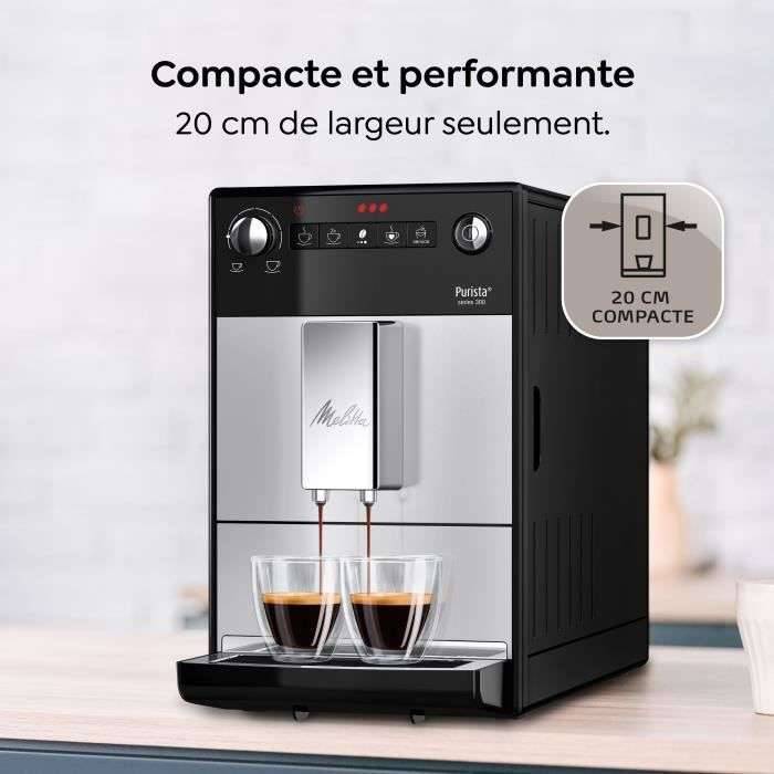 MELITTA F230-101 - Purista koffiemachine - Automatische Espresso met bonenmaler - 1450W - Watertank 1,2L - Zilver-2