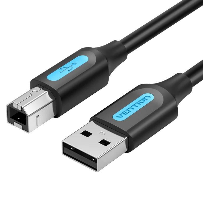 Vention USB 2.0 A-male naar B-male kabel 3M zwart PVC-type-0