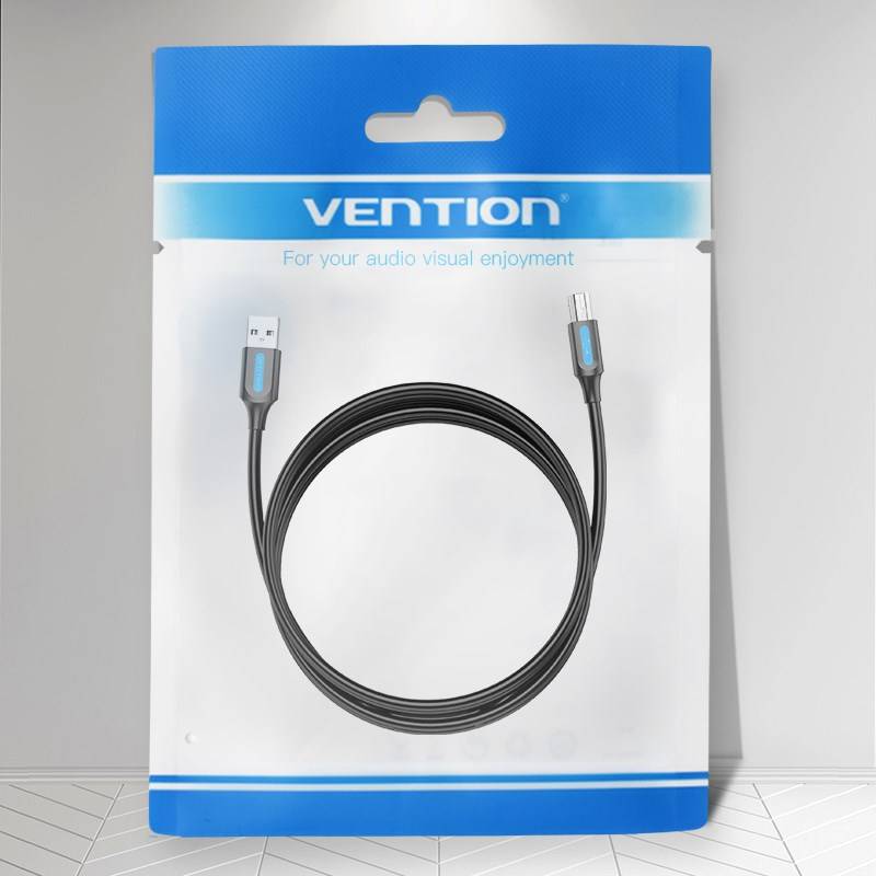 Vention USB 2.0 A-male naar B-male kabel 3M zwart PVC-type-1
