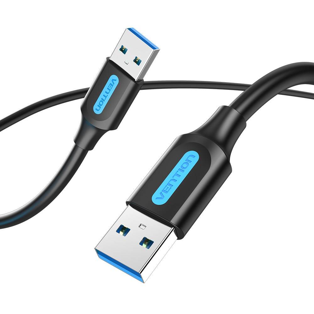 Vention USB 3.0 A-male naar A-male kabel 0,5 m zwart PVC-type-1