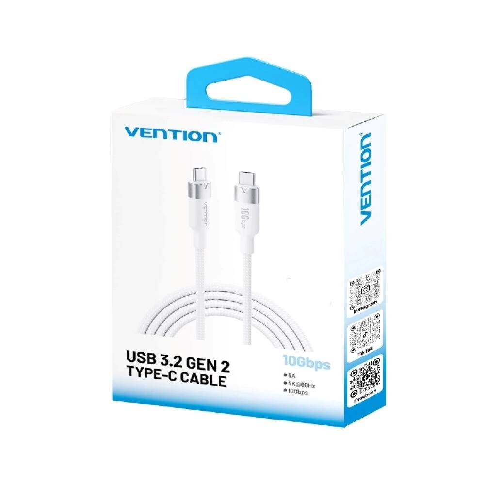 Vention USB 3.2 5A 10Gbps 1m WH USB-C naar C-kabel-2