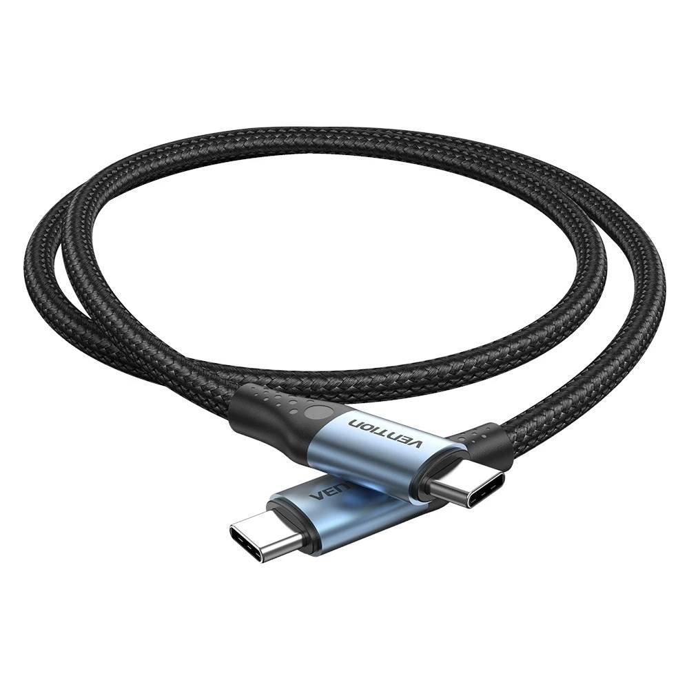Vention USB 2.0 5A 240W 1m ZWARTE USB-C naar C-kabel-1