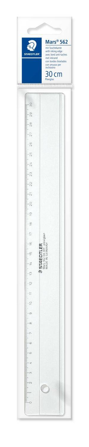 Staedtler 562 04-30F lineaal Bureauliniaal 300 mm transparant 1 stuk(s)-1