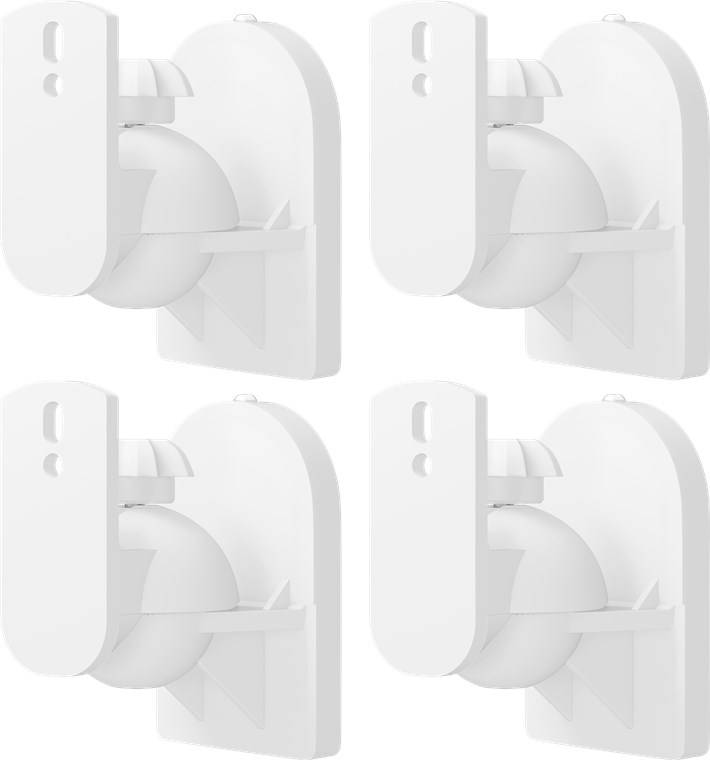 Goobay luidspreker muurbeugel | set van 4 | tot 3,5 kg | wit