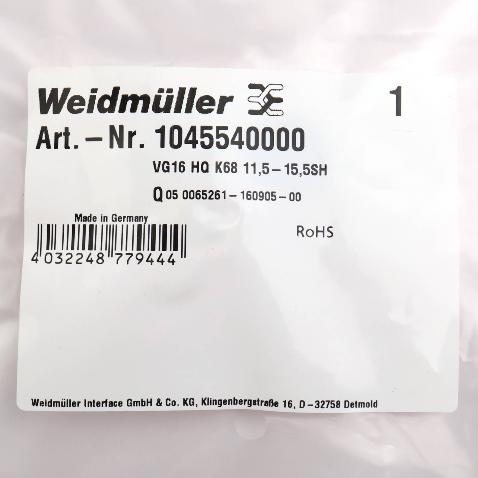 Cable gland (plastic), Accessories, PG 16, Polycarbonate-1