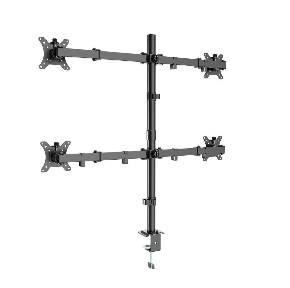 Gembird MA-D4-01 Verstelbare bureauarm voor 4 beeldschermen (draaien, kantelen, zwenken), 13"-32", tot 10 kg per scherm-2