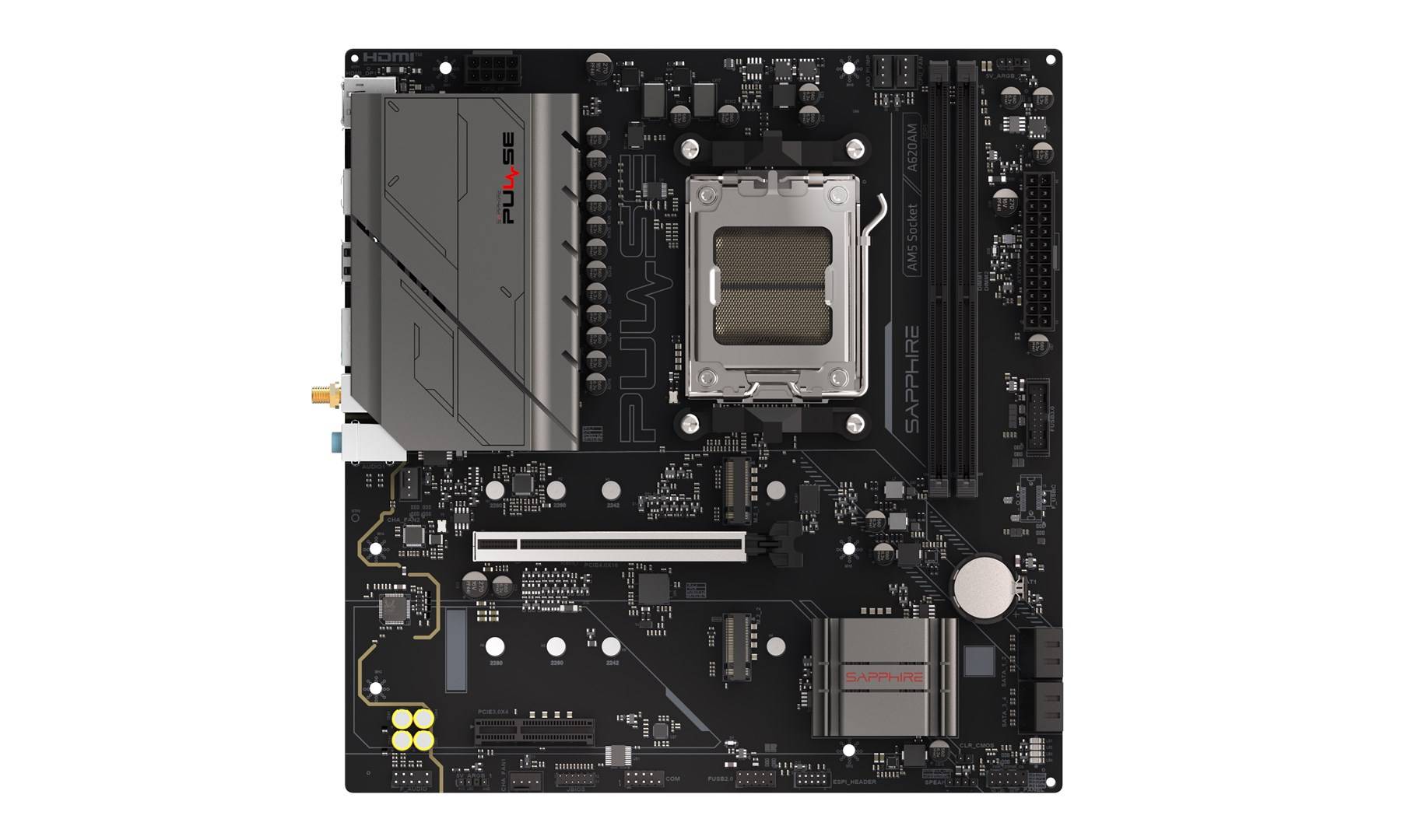 Sapphire PULSE A620AM - Micro-ATX Moederbord - AMD AM5 - 52118-03-40 g-5