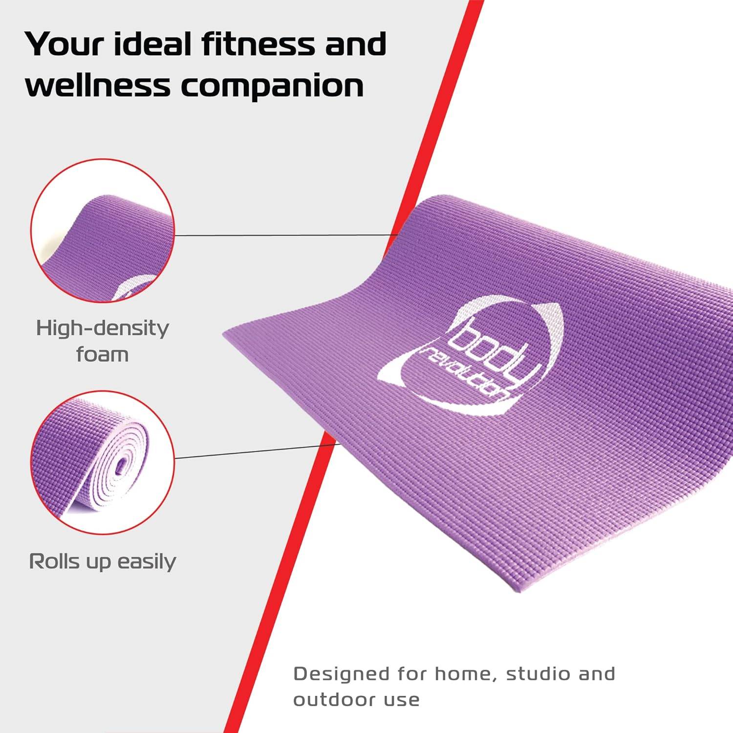 Body Revolution Yogamat - Paars-3
