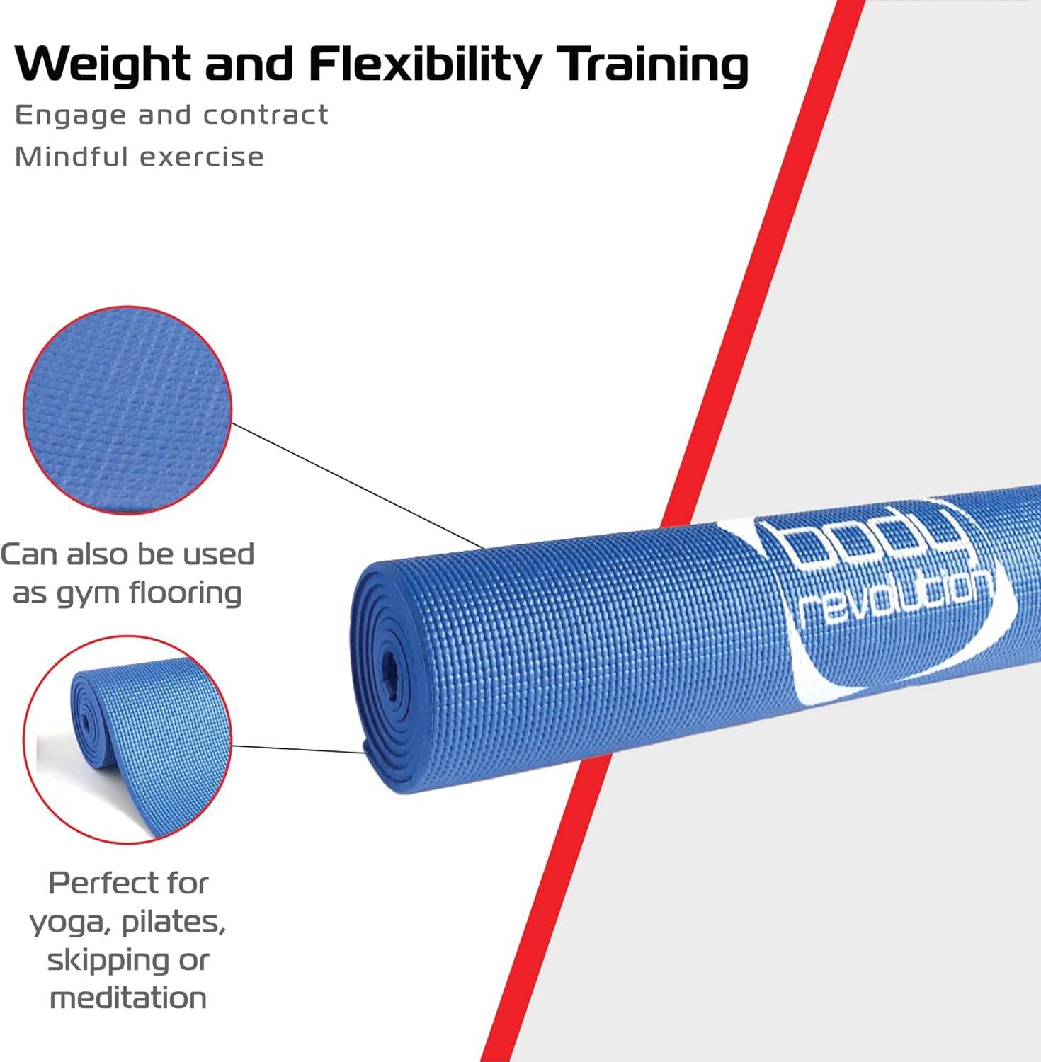 Body Revolution Yogamat - Blauw-3