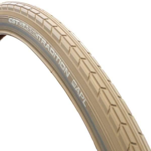 Buitenband CST Tradition Classic Line 28 x 1.75" / 47-622 mm - khaki met reflectie-0