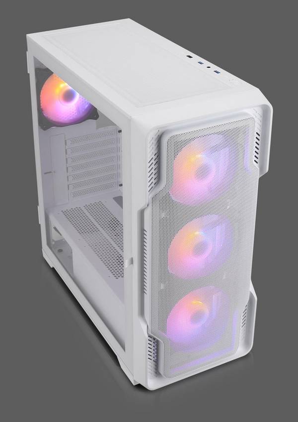 Nanoxia DS-9ARGB-W Midi Tower PC Wit ATX EATX Micro ATX Mini-ITX Gaming (DS-9ARGB-W)