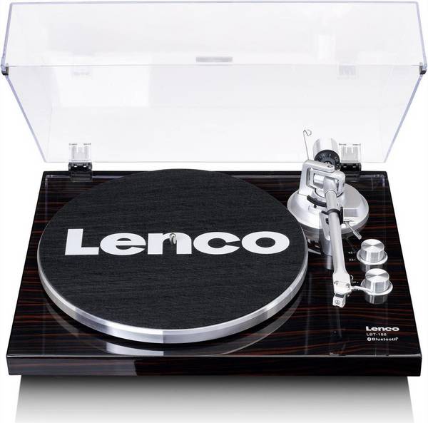 Lenco LBT-188 USB Platenspeler - Banden Aandrijving - Walnoot - Bluetooth