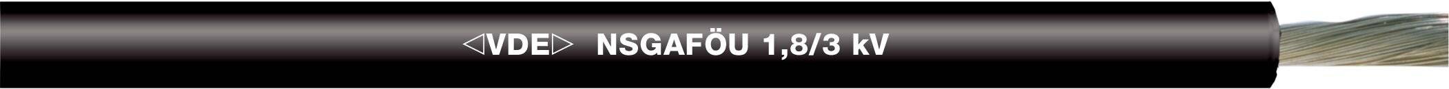 LAPP LAPP-1600301 Leiding; NSGAFÖU; 1x2,5mm2; koord; Cu,vertinde; rubber; zwart - 1 meter-1