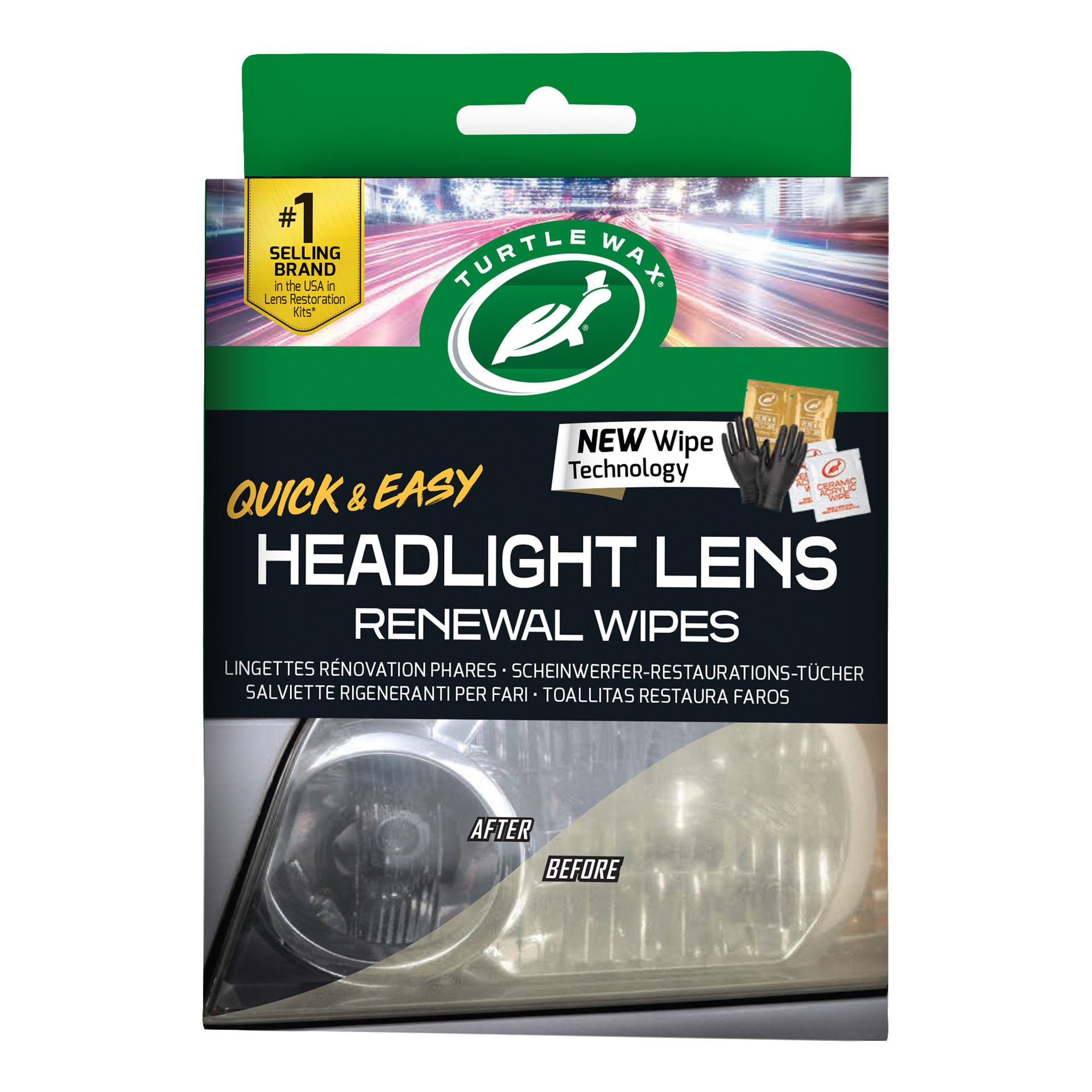 Turtle Wax 54750 Headlight Lens Renewal Wipes-3