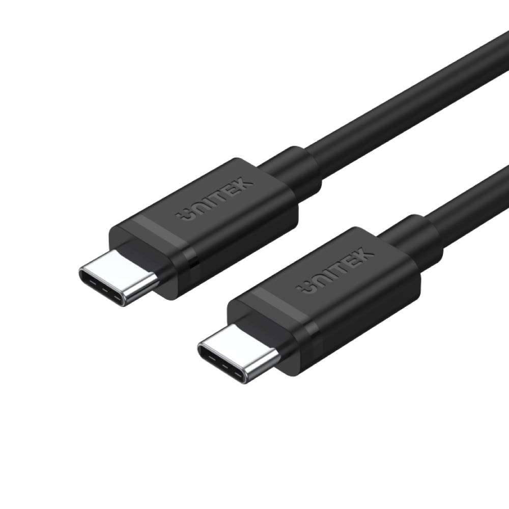 UTK UNITEK Y-C477BK01-2M USB-kabel USB 3.2 Gen 1 (3.1 Gen 1) USB C 5 Gbit/s 60 W Zwart-0