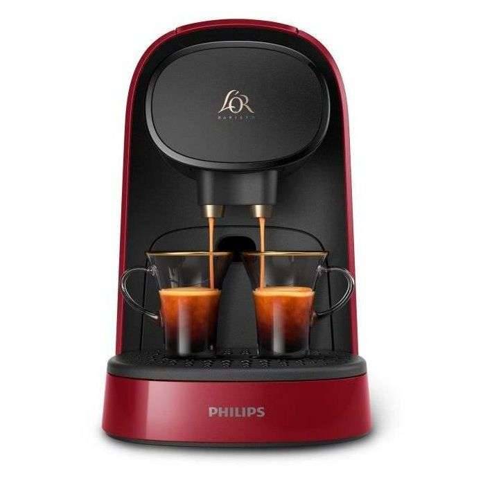 PHILIPS L'Or Barista LM8012 / 51 dubbele espresso capsule koffiemachine - Rood + 9 capsules-1