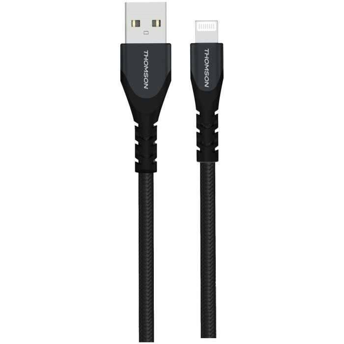 Kabel - THOMSON - Opladen & Data - USB-A naar Lightning - MFI-gecertificeerd - 3A - 1,5 m-0