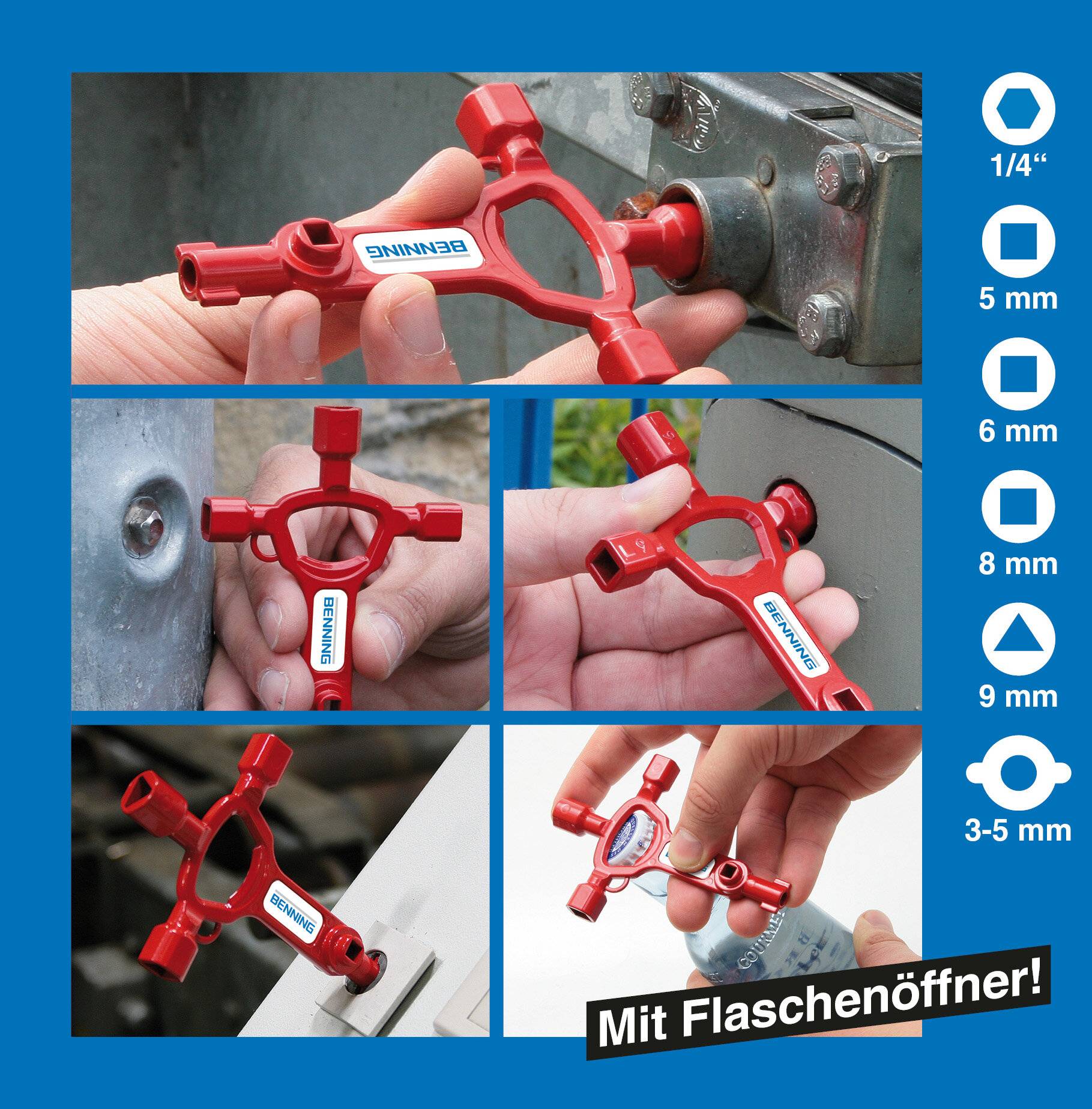 Benning Schaltschrankschlüssel BENNING MULTI-Key-1