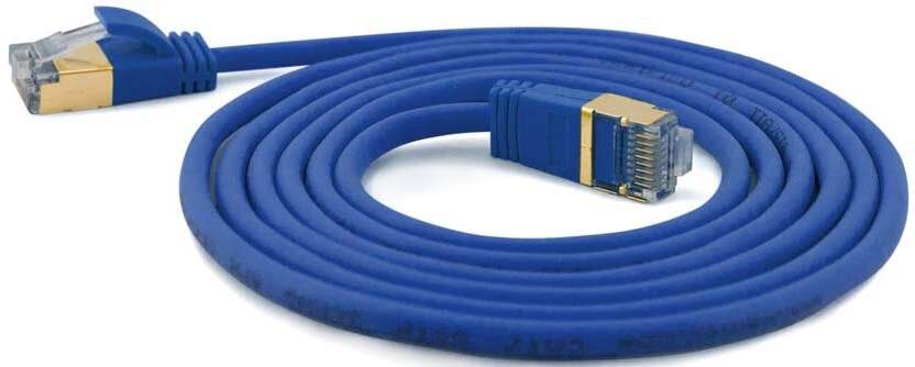 Wantec patchkabel SSTP CAT7 Ste. CAT6a d=4mm 1,00m blauw-2