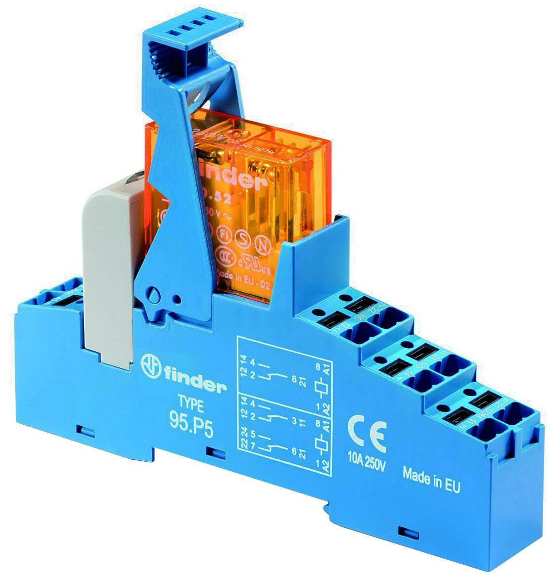 Finder Koppelrelais Serie 48 met Insteekterminals, 1 stuk (48.P5.8.230.0060)-1