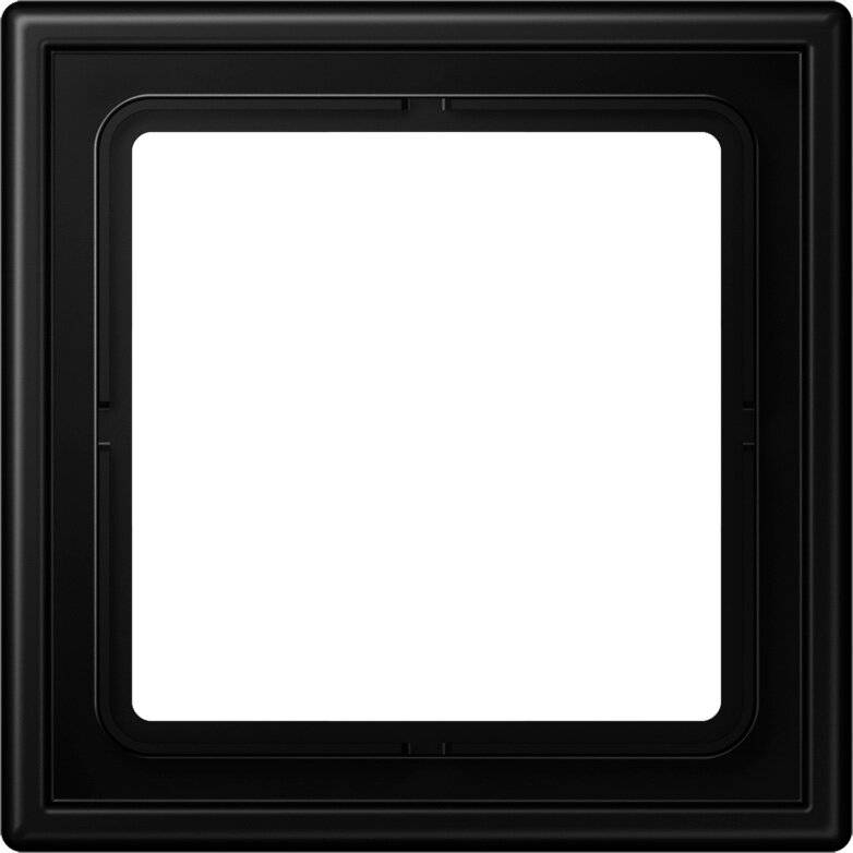 Afdekraam 1-voudig LS grafietzwart mat - 1 - stuk-2