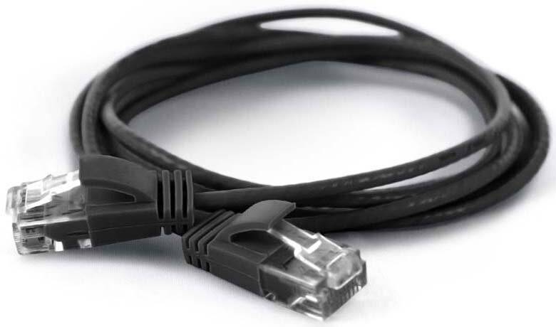 Wantec patchkabel UTP CAT6a d=2,8mm 1,00m zwart-2