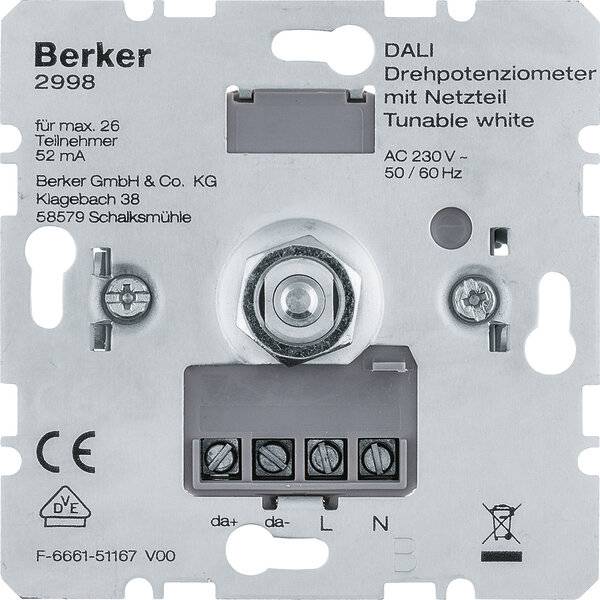 Berker DALI Drehpotenziometer 2998-1