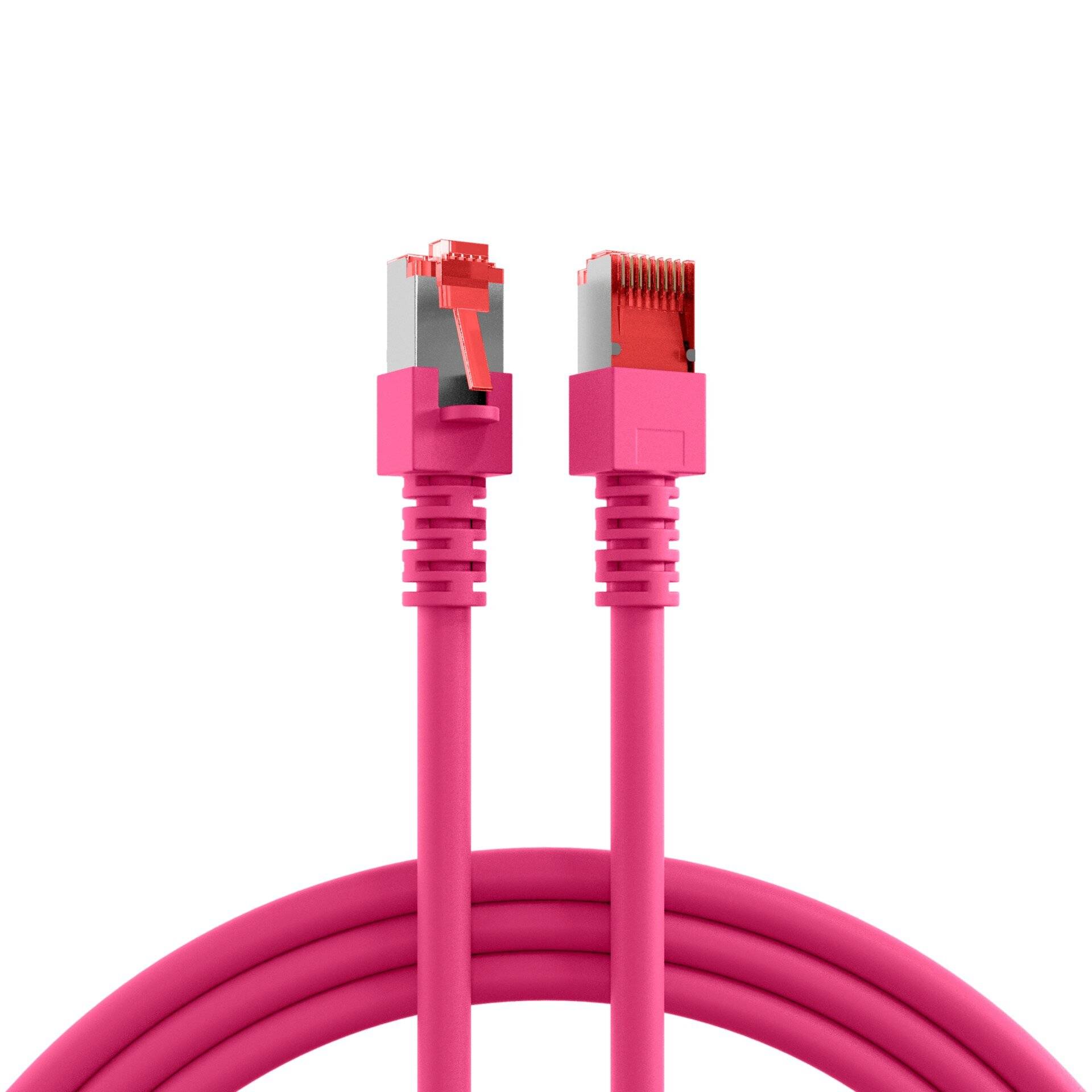 EFB RJ45 patchkabel S/FTP, Cat.6, LSZH, 20m, magenta-2