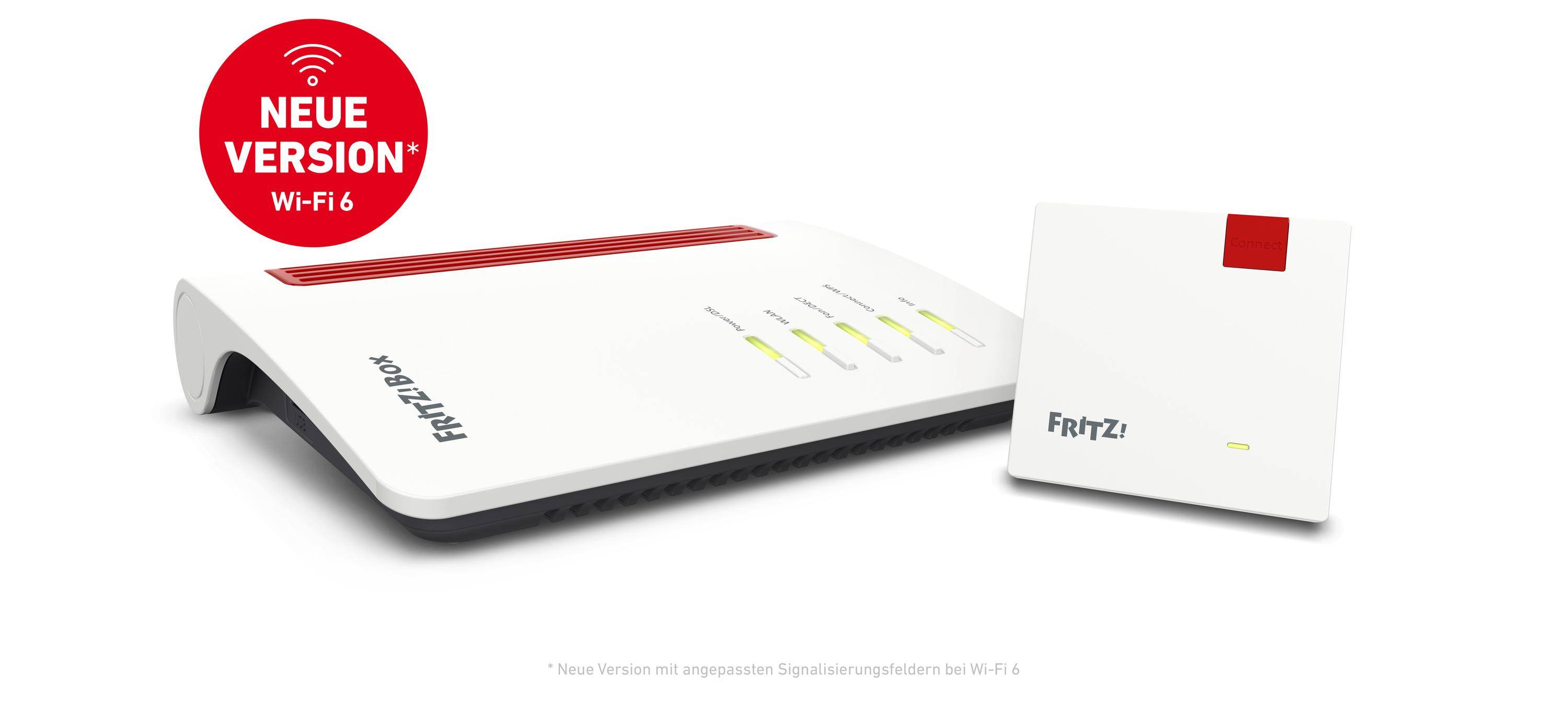 FRITZ! Mesh Set 7530 AX + 1200 AX Dual-Band (2,4 GHz/5 GHz) Wi-Fi 6 (802.11ax) Rot - Weiß 4 3G Intern (20003049)-5