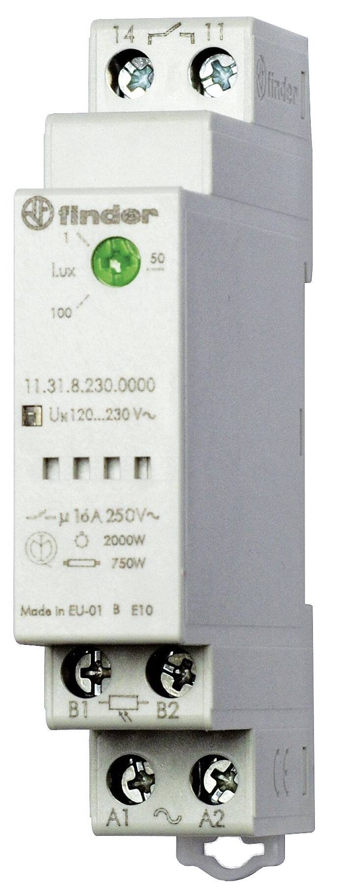 FINDER 11.31.0.024.0000 Dimmer uitschakelaar; op DIN-rail; 24VAC; 24VDC; SPST-NO; IP20 - 1 stuk-1
