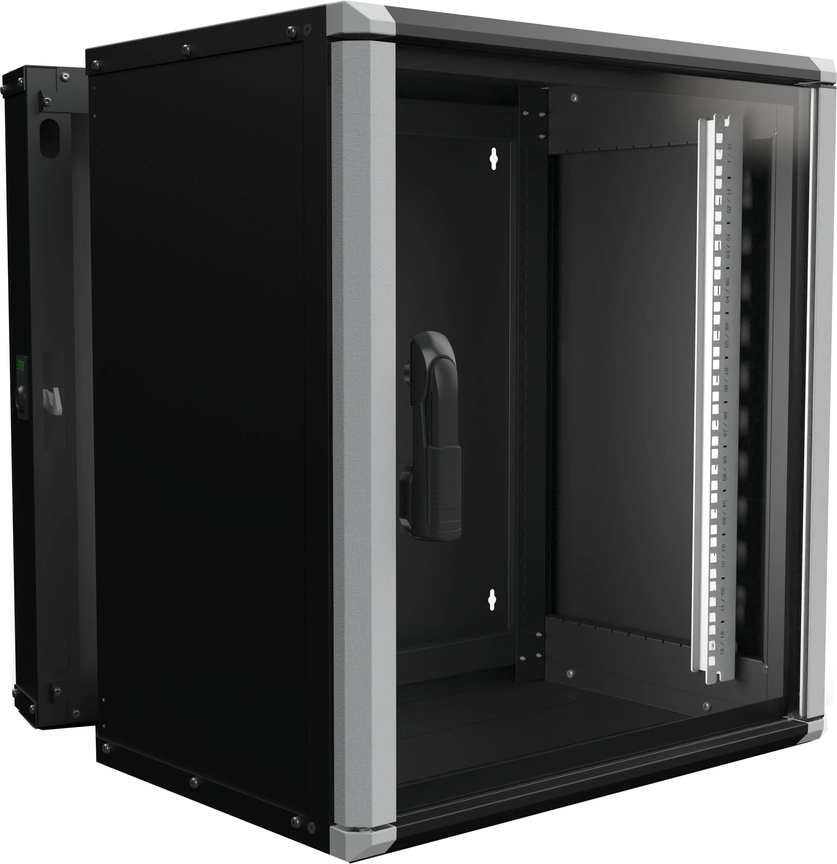 Enoc Wandschrank 12HE 3tlg. sw Wr2 12-65-S-2