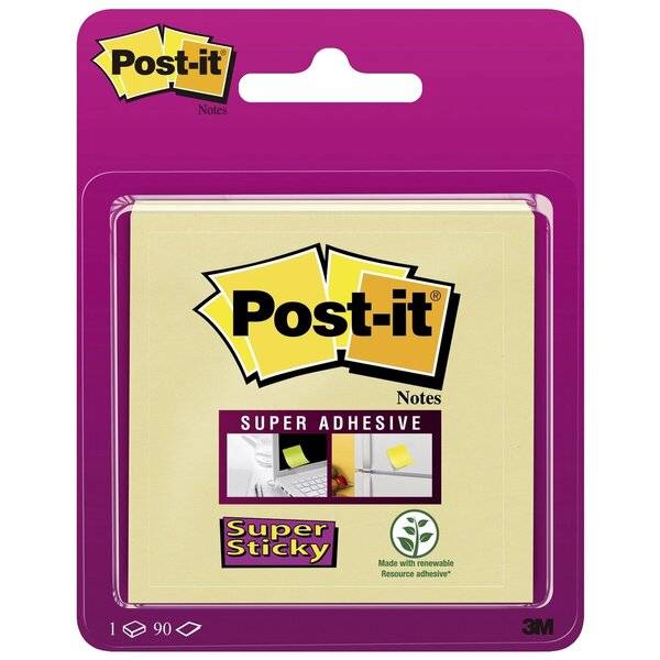 Post-it 0051141977928 Post-it - Memoblok 6920 super sticky 76x76mm geel