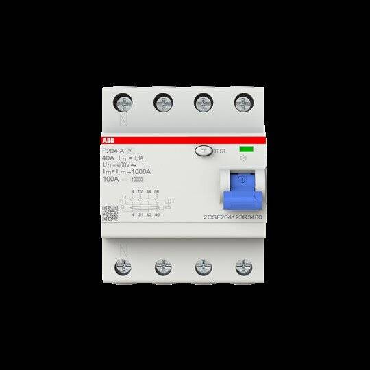ABB AARDLEKSCHAK 4P 40A 0,3A 1KA-1