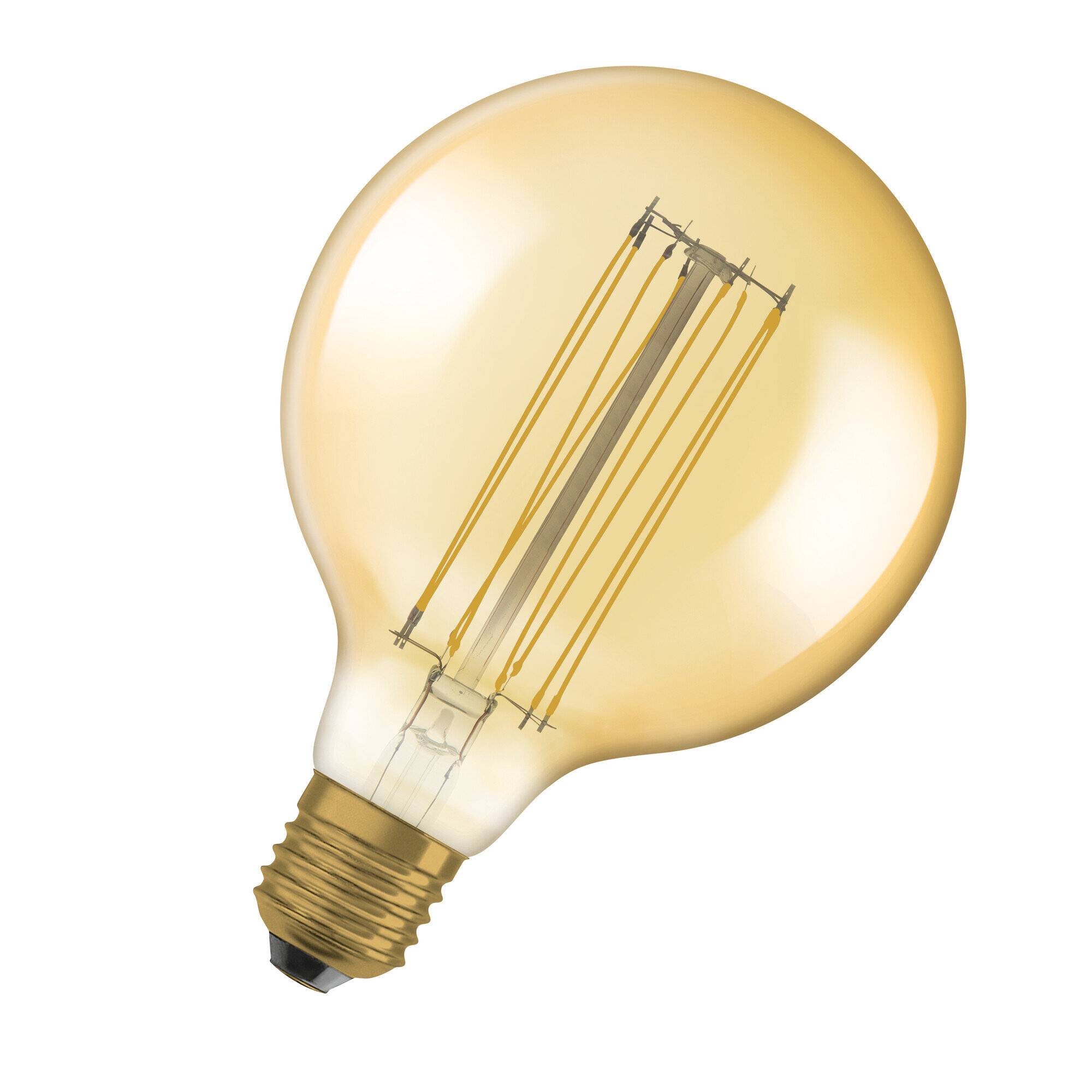 Symboolafbeelding voor 4X Osram E27 LED Globelamp | 11W 1800K 220V 818 | 320° Ø124mm Dimbaar