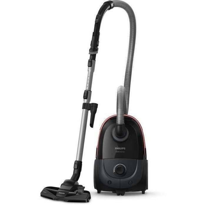 Busstofzuiger met zak - PHILIPS - XD5123/10 - 900 W - 4 L - Zwart-1