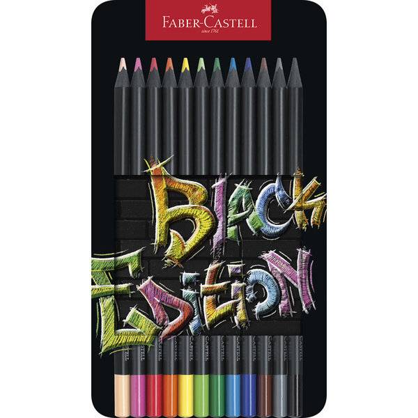 Faber-Castell 116413 Kleurpotloden Beige, Zwart, Blauw, Bruin, Groen, Grijs, Lichtblauw, Lichtgroen, Oranje, Roze, Rood,-0