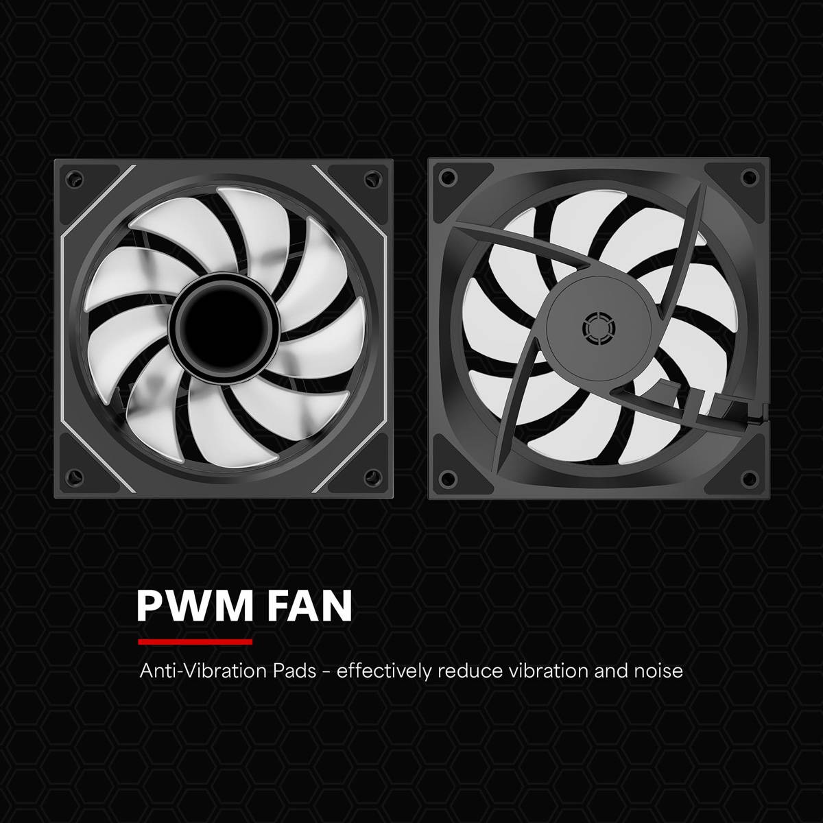 Xilence XILENCE XF076 Gehäuselüfter, mit Infinit PC-ventilator Zwart (b x h x d) 120 x 25 x 120 mm-1